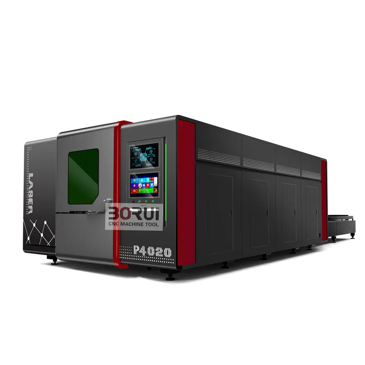 P4020 Automatic Laser Machines Cnc Fiber Laser Cutting Machine Price for Metal Ipg Laser 3D Sheet Metal and Tube 3d Engine Black