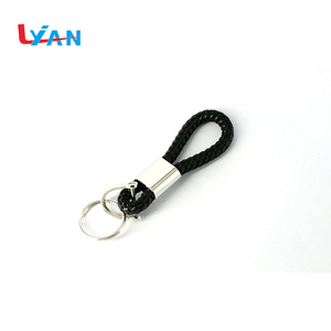 Latest <strong>desirable</strong> braided rope keychains leather <strong>key</strong> chain luxury custom logo