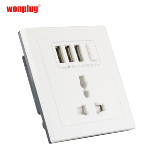 Electrical World <strong>Socket</strong> Outlet10A <strong>Multi</strong> <strong>Functional</strong> 3USB Universal Wall <strong>Socket</strong> With Switch Button <strong>and</strong> Light Indicator - Product Image 1