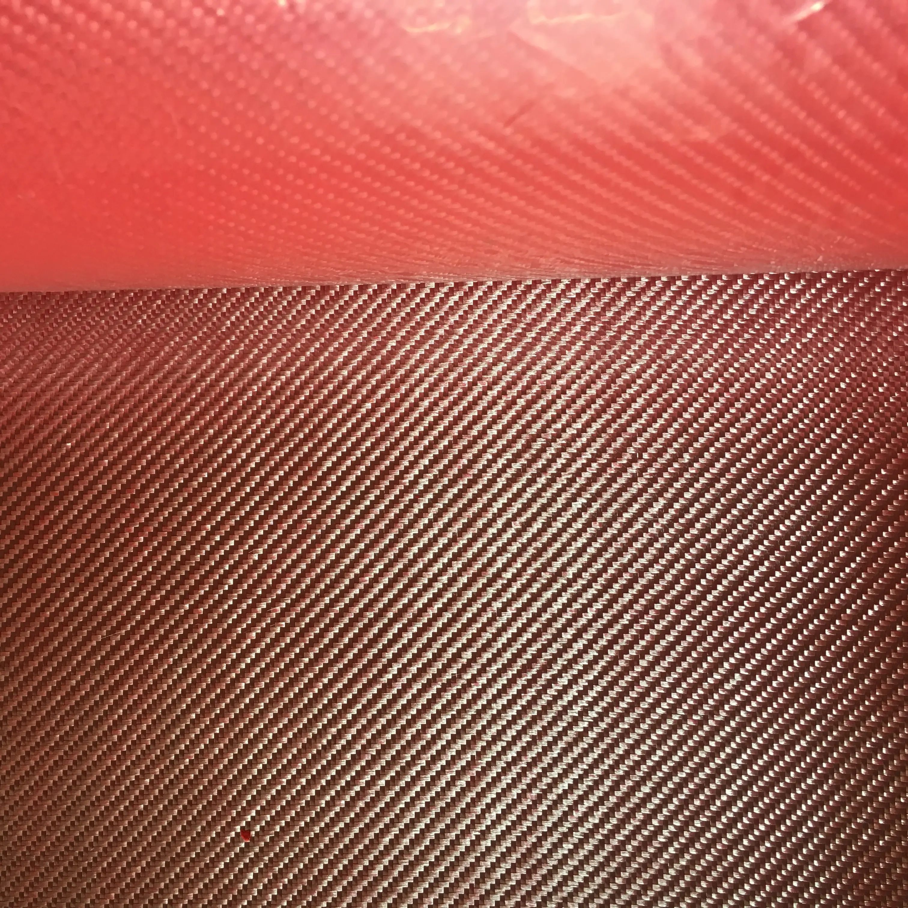 Tessuto in fibra di vetro rosso placcato colorato