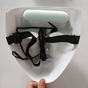 หน้ากากฮาโลวีนมีไฟ LED หน้ากากลวดคอสเพลย์วันฮาโลวีนหน้ากากสำหรับวันนักบุญทุกคนนีออน - Product Image 4