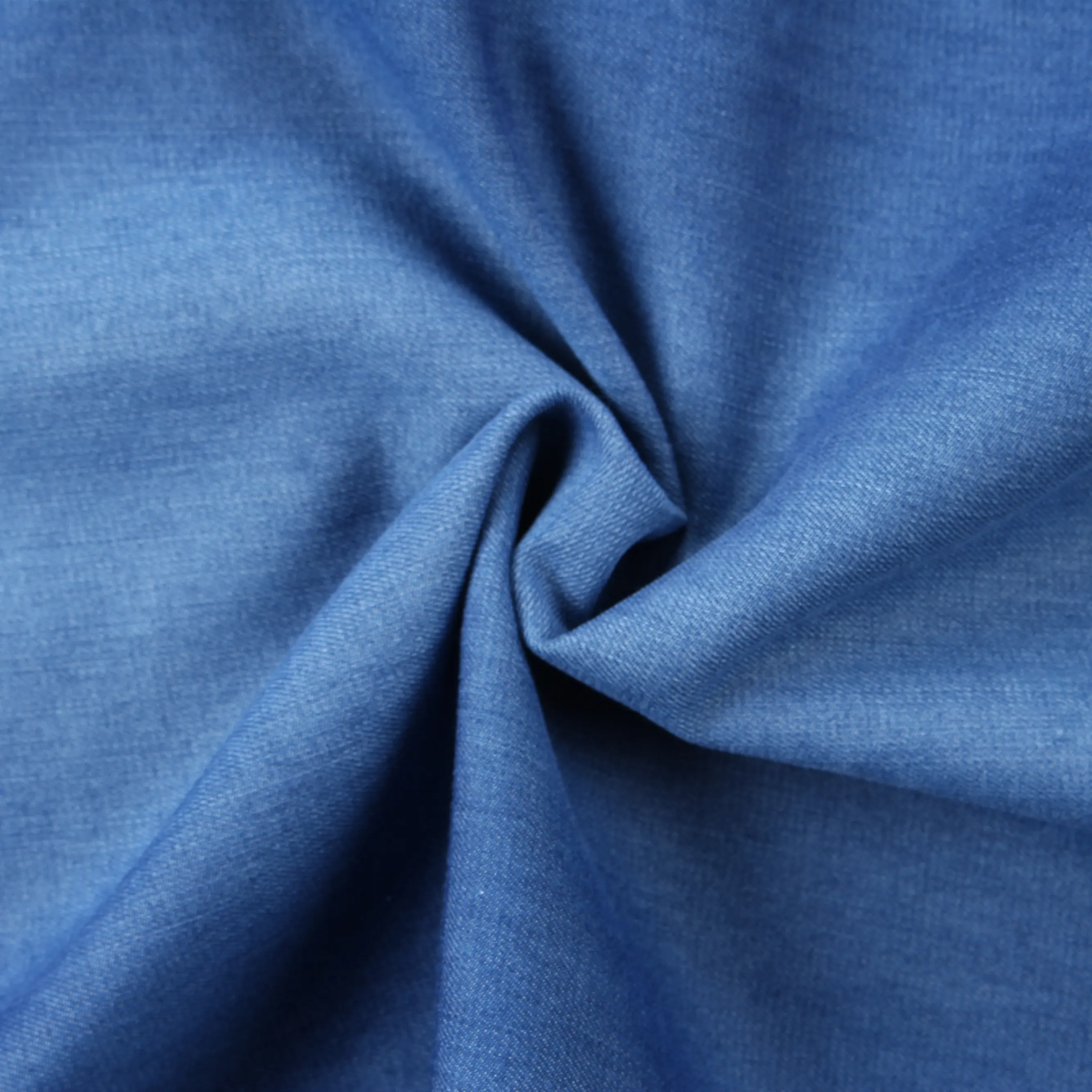 5.5 Oz Indigo Blueสีเทาผ้าฝ้ายModal Denimผ้าสำหรับเสื้อชุดกระโปรงกางเกงยีนส์
