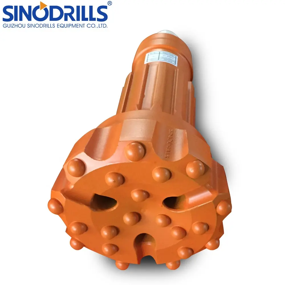 SINODRILLS Multi Function Rock Water Well Drilling Tools QL60 DTH Drill Bit with 184mm Diameter Concave Face