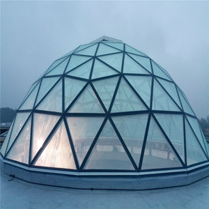 Domo de cristal de diseño de arquitectura con sistema de techo de marco espacial - Product Image 1