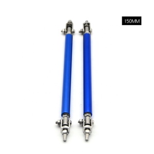 ユニバーサルアジャスタブル150MM2PCS15CMレーシングフロントバンパーリップスプリッターロッドストラットタイバーサポートキット