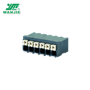 3.5mm Pitch <strong>Double</strong> Level Right Angle SMT <strong>Spring</strong> High Temperature LCP <strong>Terminal</strong> <strong>Block</strong> WJ212RS THR - Product Image 1