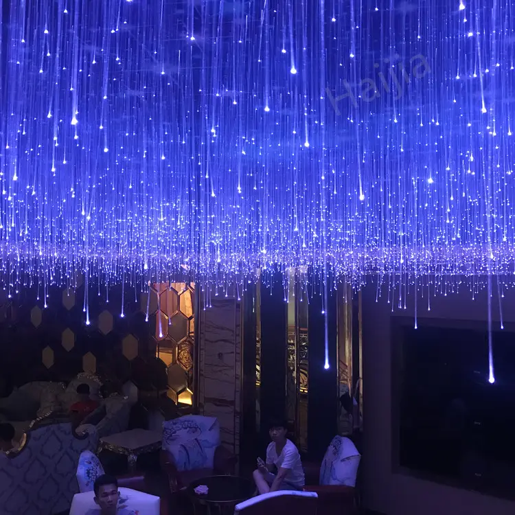 On-line star hotel coffee shop ristorante decorazione internet stella di illuminazione a fiber ottiche