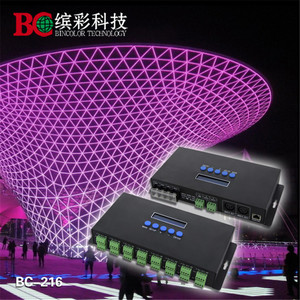 Puerto ethernet pantalla led controlador RGB pixel luz SPI led controlador 2812