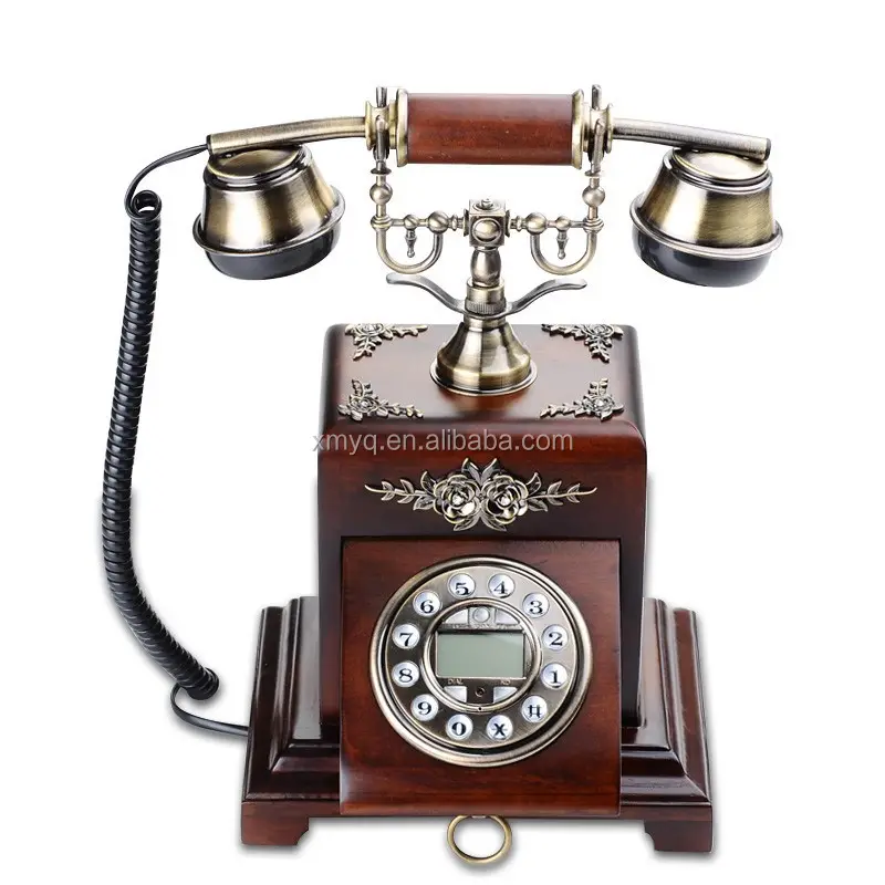 Ev Dekoratif Eski Stil Sabit Telefon Antika Telefon Seti