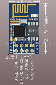 ESP8266 ESP-01S WiFiシリアルトランシーバーモジュール (1MBフラッシュ付き) - Product Image 4