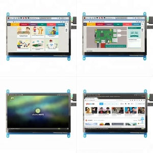Display LCD da 7 "1024x600 con tocco capacitivo e alimentatore Mini-USB 5V/2A compatibile con Raspberry Pi e braccio e PC - Product Image 1