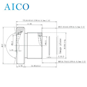 China <strong>1</strong>/2&quot; F1.3 3.7mm Wide Angle M12 s Mount 3D Image TOF Cctv Board <strong>Camera</strong> Lens for Time of Flight System - Product Image 2