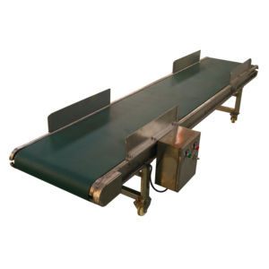 Cinta transportadora móvil autopropulsada de acero inoxidable, 100 kg/m, para carga y descarga - Product Image 1
