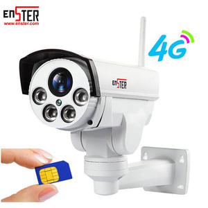 ENSTER Solar System Solar Panel 4G Sim Card <strong>Camera</strong> PTZ 4X Zoom Solar <strong>Camera</strong> Outdoor Waterproof Wireless P2p Cctv Ip <strong>Camera</strong> H.265 - Product Image 3