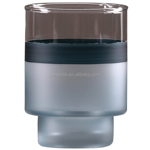 แจกันแก้วสีเทาทรงกลมพร้อมสีด้าน,สำหรับตกแต่งบ้านและดอกไม้ - Product Image 1