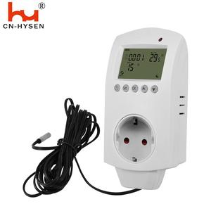 HY02TP Digital termostato regulador del regulador macho controlador de temperatura interruptor AC 220V microordenador con Sensor NTC - Product Image 1