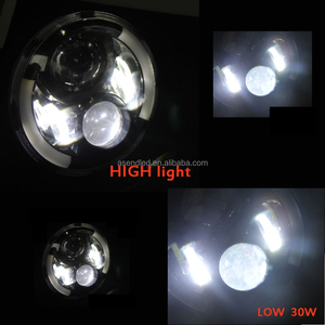 2015 yeni oto led far! 2. nesil 7" yüksek/düşük far DRL ile 60w süper aydınlatma beyaz/mavi/sarı