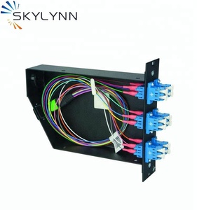 24 núcleos Módulo Patch Panel De Fibra Óptica MPO MTP Cassete