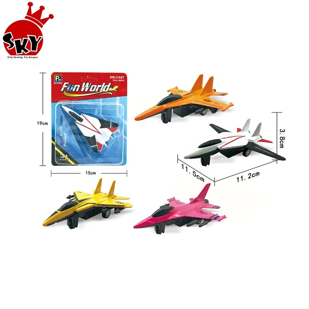 2019 hot sell New Design Diecast toy pull back car diecast model aircraft