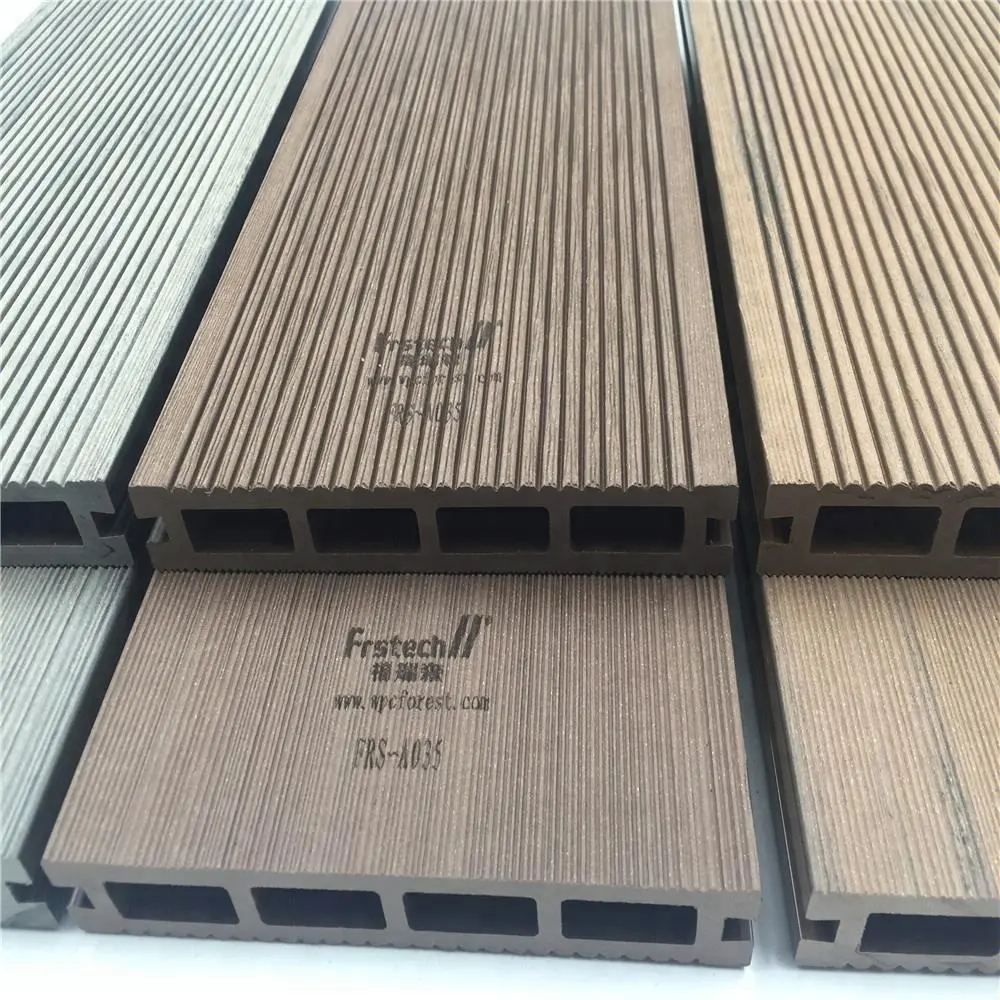 Tablero de cubierta acanalado, tabla de cubierta compuesta hueca WPC