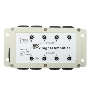 DC12-24Vチャンネル出力DMXDMX512LEDコントローラー信号増幅器スプリッターディストリビューター家庭用機器用8チャンネルアンプ - Product Image 1