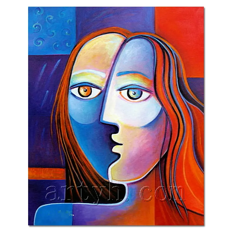Pinturas de Pablo Picasso, fotos, diseño abstracto de mujer