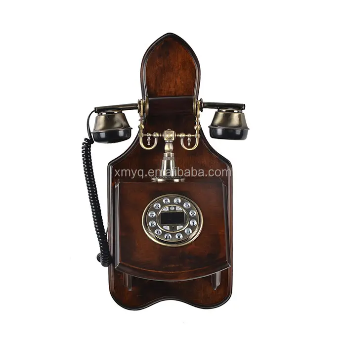 Téléphone portable Vintage en bois, téléphones décoratifs de style Antique pour la maison