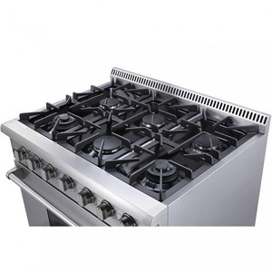 Hyxion Stainless Steel 4 <strong>Gas</strong> Burners <strong>Free</strong> Standing <strong>Gas</strong> Cooker with <strong>Oven</strong> - Product Image 1