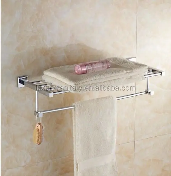 Ottone di lusso del bagno mensola del tovagliolo