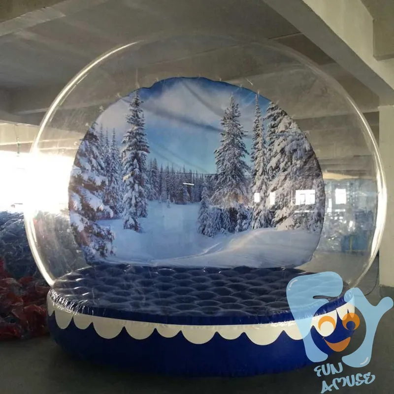 Large Christmas life size snow globe