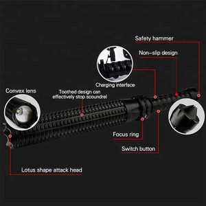 Nhôm nối dài tự vệ kính thiên văn dùi cui zoom An Ninh cảnh sát đèn pin đèn pin quân sự <span class=keywords><strong>torch</strong></span> - Product Image 6