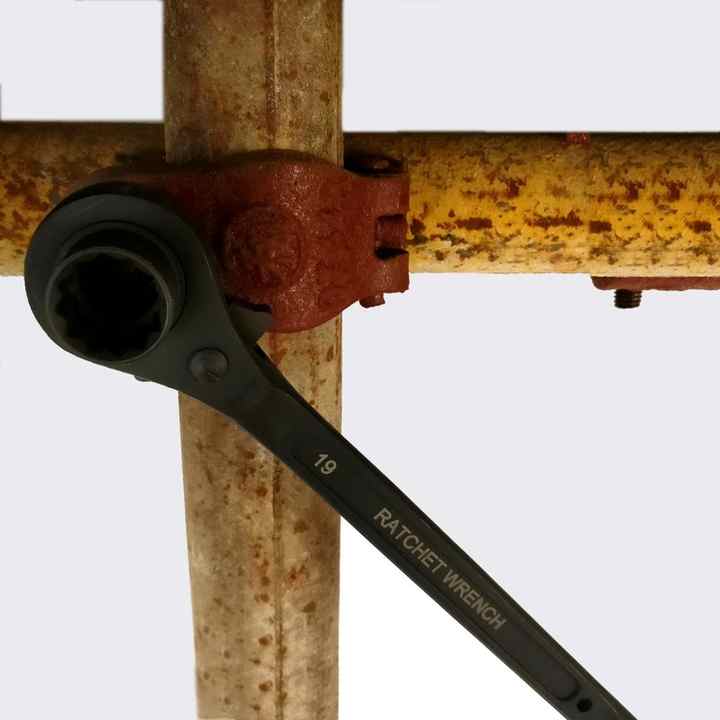 sharp Tail Ratchet Wrench/spanner for Tightening Hexagon Head Balts