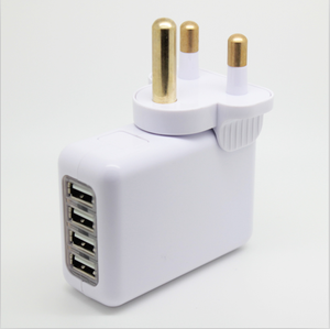 HHT-4U Cube Universal Travel <strong>Plug</strong> with EU/<strong>UK</strong>/AUS/US High Quality Wall AC Charger with 4 Usb Ports for Phone Computer