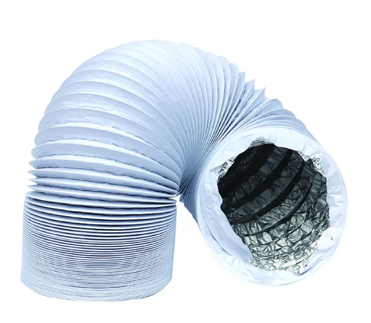 Hidroponía ventilación pvc aluminio combinado conducto de aire flexibles