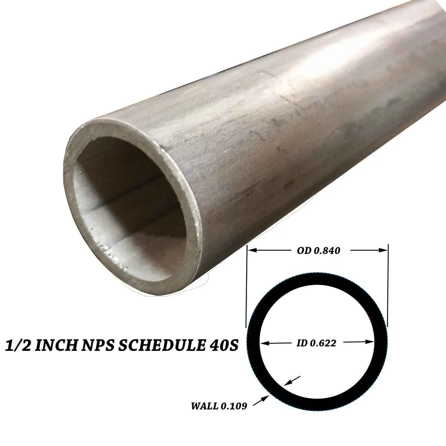 ASTM A269 /en10216-5 2 "tubo senza cuciture dell'acciaio inossidabile di sch40 TP304