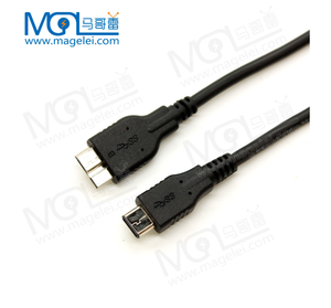 Usb3.1 Type-C ชายไปยัง USB 3.0 Micro B ชายสายเคเบิลสำหรับฮาร์ดไดรฟ์การชาร์จอย่างรวดเร็ว1M Usb Type C ไปยังสายข้อมูล Micro B - Product Image 6