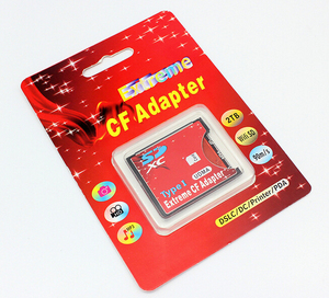 新的更高质量的SD到CompactFlash CF II型存储卡读卡器适配器cf卡适配器 - Product Image 2