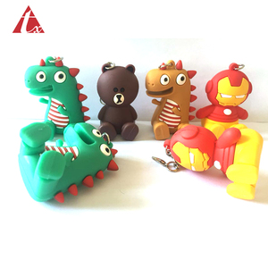 ที่กำหนดเองน่ารักการ์ตูนพวงกุญแจตุ๊กตา Pvc 3D พวงกุญแจผู้ถือแหวนยางซิลิโคนหลายสี Unisex ที่กำหนดเอง Key Chain - Product Image 3