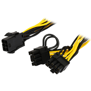 อะแดปเตอร์จ่ายไฟ PCI Express สำหรับการ์ดจอ8พิน6 + 2พินตัวแยกสัญญาณ GPU VGA Y-สายต่อขยายการ์ดแสดงผล - Product Image 3