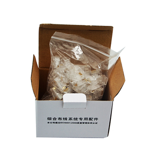 UTP/FTP Cat6 Cat5 Cat5e RJ11 RJ45 连接器绞合网电缆端子 8P8C 镀金模块化插头 - Product Image 6