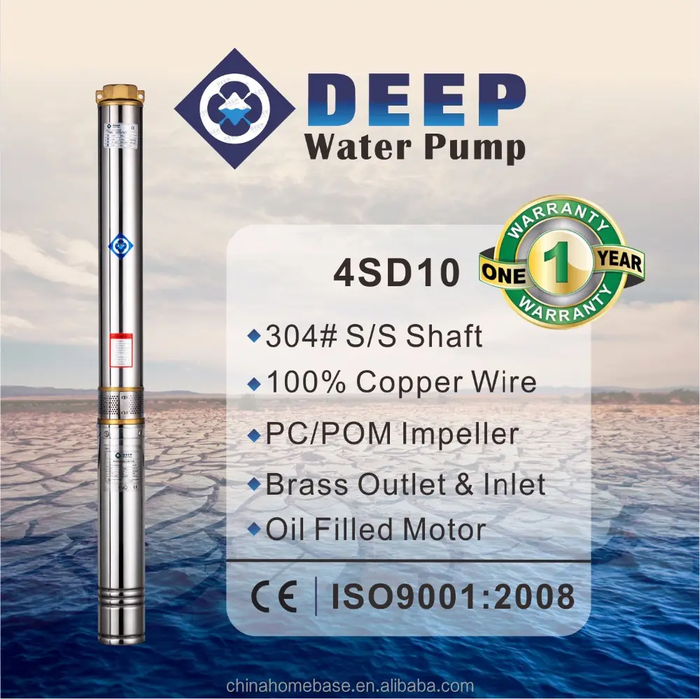 4SD10 고품질 최고의 잠수정 펌프 브랜드 전기 워터 펌프 이탈리아 잠수정 펌프