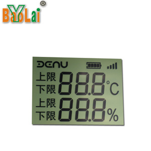 Módulo gráfico de medidor pequeño, pantalla LCD de segmento de personaje monocromático con módulo de control