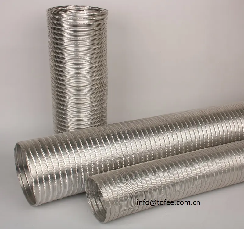 Conduit Flexible en aluminium spiralé Semi rigide