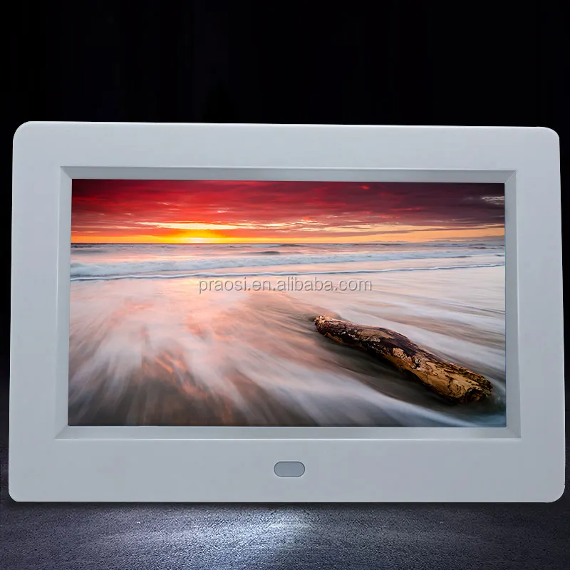 Video auto loop play LED screen display for 7 inch digital photo frame