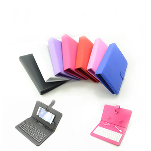 Smartphones OTG Universal Saffiano Textura PU Couro Protetora Caso Teclado Com Fio Para O <span class=keywords><strong>Android</strong></span> Tablet /<span class=keywords><strong>Android</strong></span> Telefone Móvel