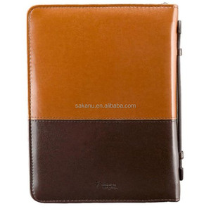 ปกคัมภีร์ไบเบิลสองโทนหนัง PU ลายดอกไม้นูน/ปกหนังสือ - Product Image 3