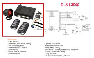 Sistema de Seguridad de alarma de código de alarmas de coche de fábrica con código PIN programable