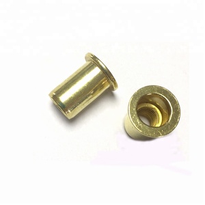 M3-M12 Brass Material <strong>Rivet</strong> <strong>Nut</strong>/Rivnut Flat Head Round Body Open End Blind <strong>Rivet</strong> <strong>Nuts</strong>