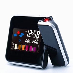KH-CL002 Moderno Reloj Despertador Digitales Con projektör dijital arka hava tahmini çalar saat zaman projeksiyon - Product Image 1