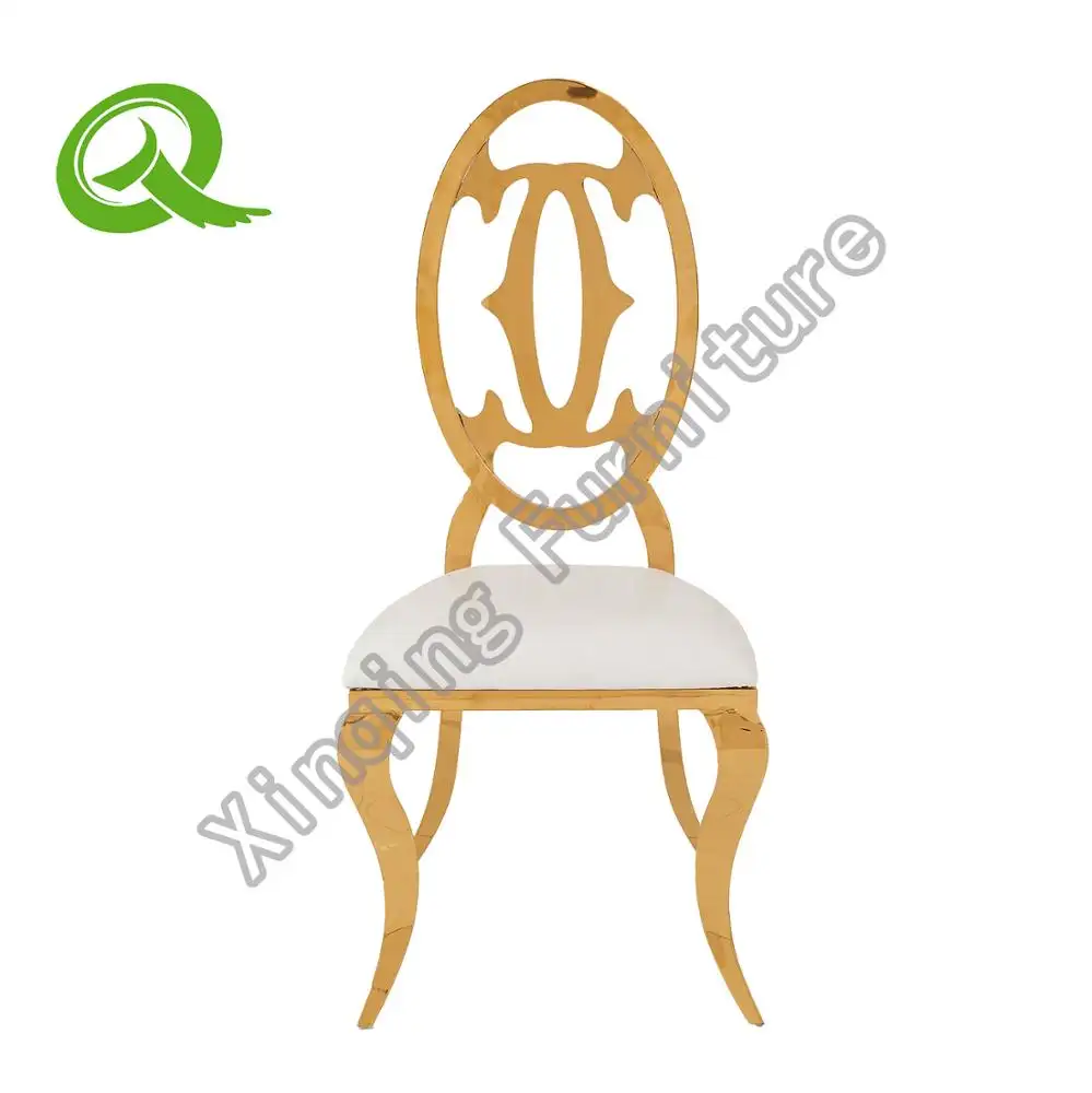 Hotel Furniture Golden Events Dining Stainless Steel Chair